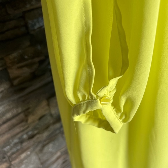 Worthington Bright Yellow Long Sleeve Dress - Picture 4 of 11